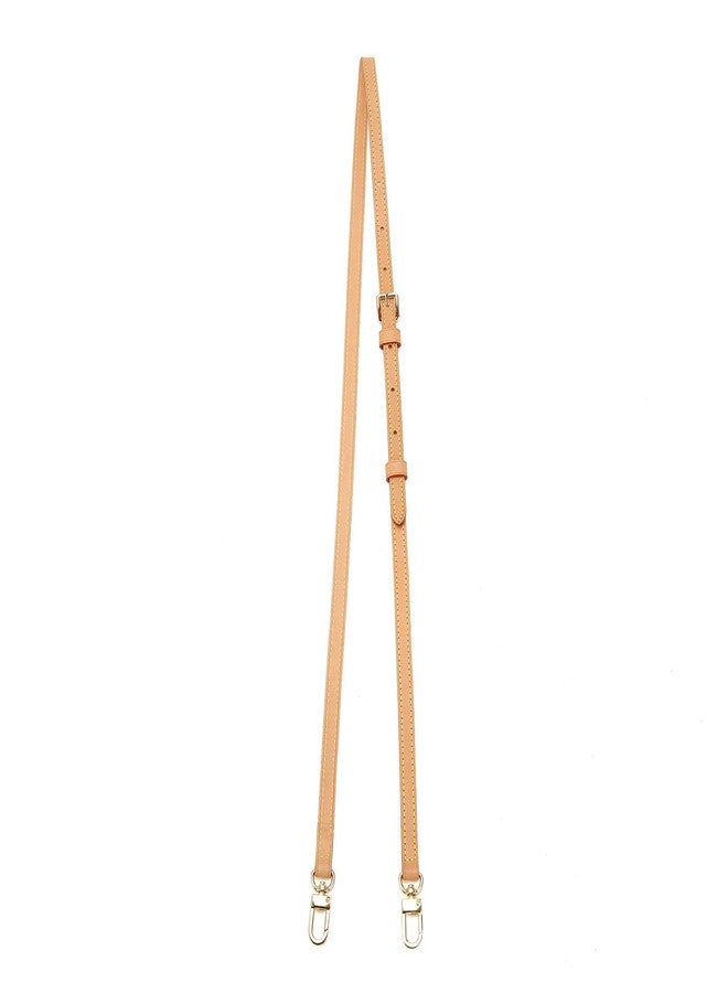 seventeenzone Vachetta Leather Adjustable Crossbody Strap for Small Bags Pochette Mini NM Eva Favorite PM MM Nano Speedy, Beige, Width 1.2cm ( 0.47inch ) - Image 4